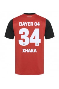 Bayer Leverkusen Granit Xhaka #34 Fotballdrakt Hjemme Klær 2024-25 Korte ermer